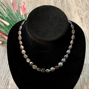 Brand NEW! Blue Coin Pearl Necklace